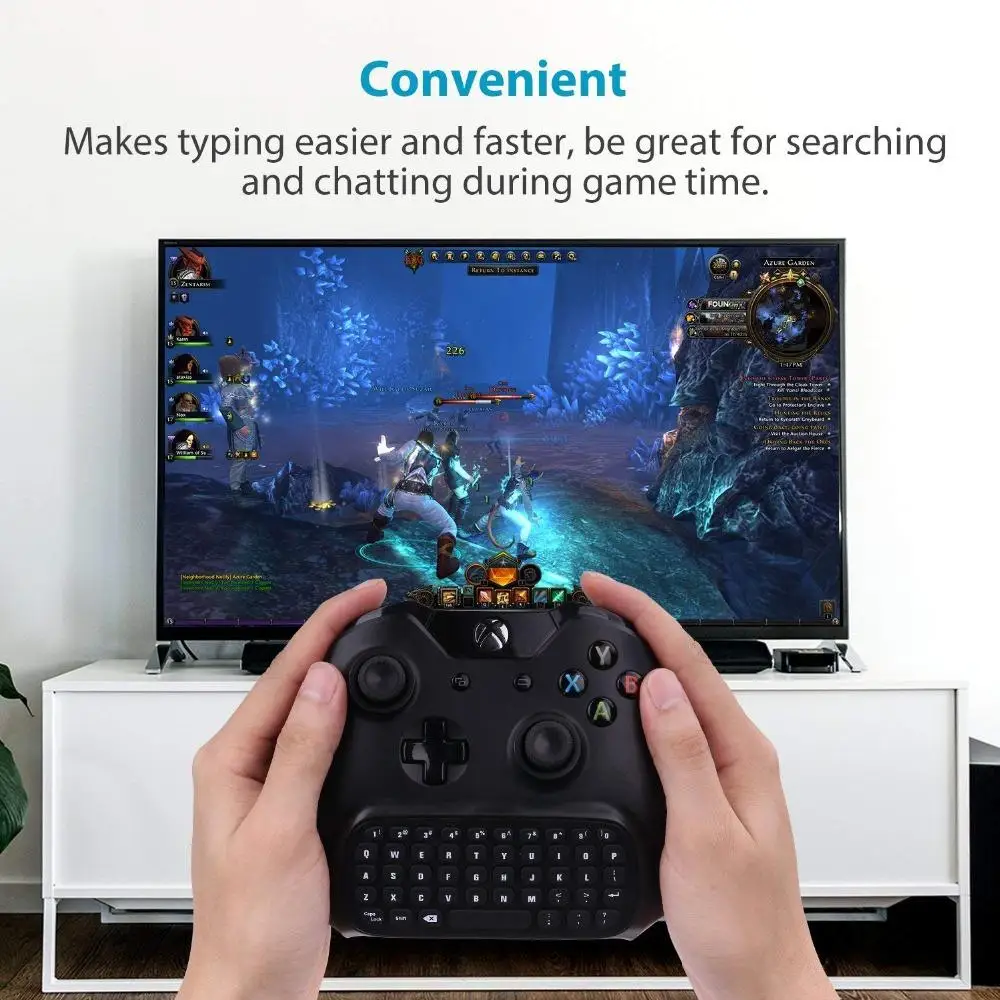 Xbox One S Chatpad Mini Žaidimų Klaviatūra, Belaidžio ryšio Pokalbių Pranešimo Klaviatūra su Audio/Ausinių Lizdas Xbox Vienas Elito & Slim Gam