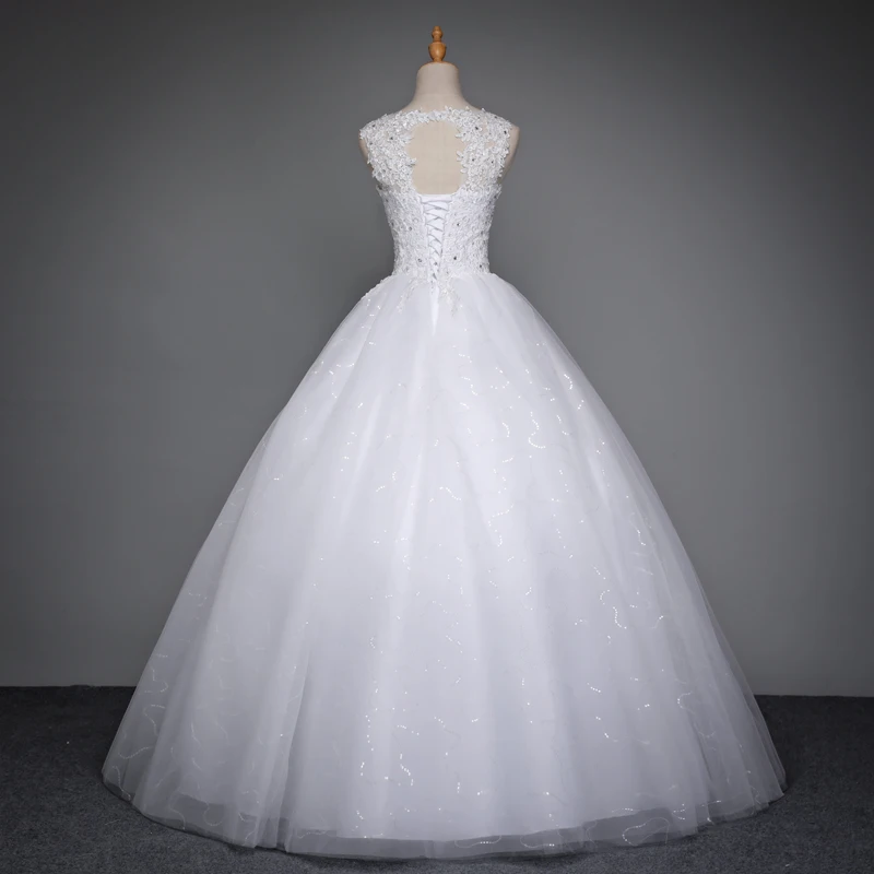 Fansmile 2020 Chalatas De Mariage Princesė Baltas Kamuolys Suknelė Vestuvių Suknelės Vestido De Noiva Plius Dydis Užsakymą Vestuvių Suknelės FMV-023F
