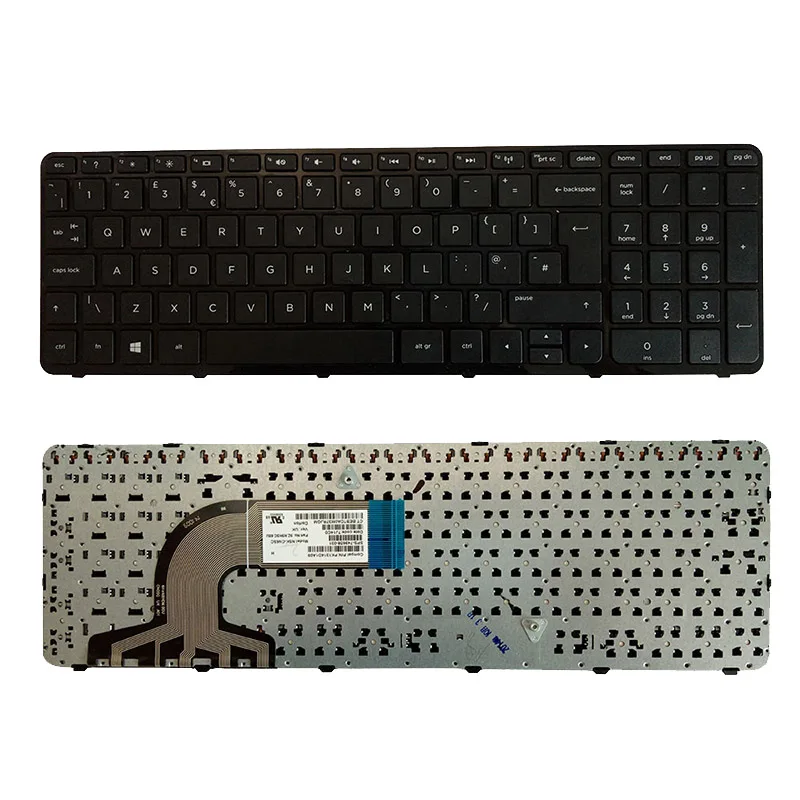 UK nešiojamojo kompiuterio Klaviatūra HP pavilion TPN-Q118 TPN-Q130 TPN-Q132 Q121 P15 TPN-F113 TPN-C117 E004TU klaviatūra su karkasu