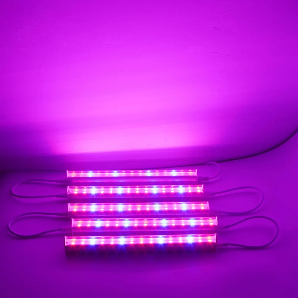 110V, 220V ir viso Spektro Led Grow Light T5 Vamzdis ES MUMS Kištuku LED Fito Žibintai Augti LED Lempos, Baras Šviesos Hydroponic Augalų Augimo Šviesos