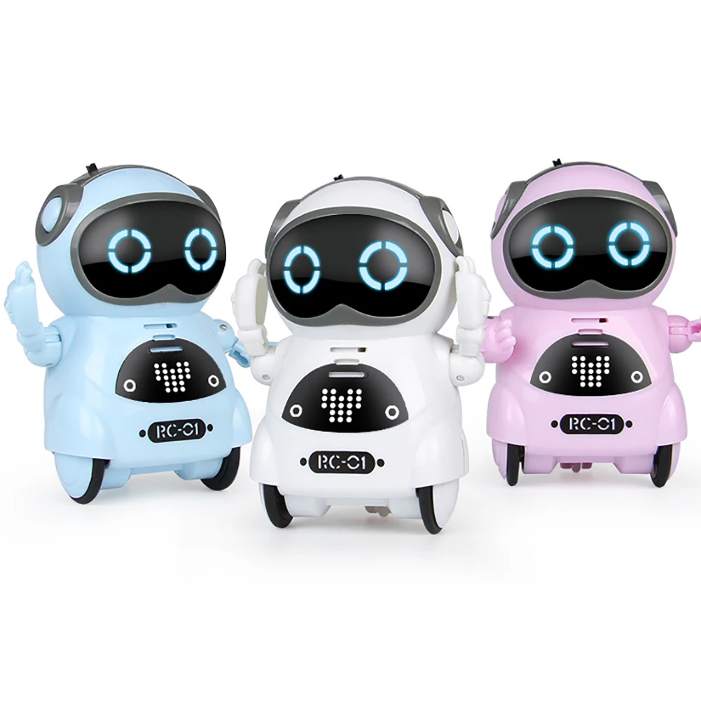 Mini Pocket Roboto Balsu Pokalbių Įrašų Dainuoti Šokių Interaktyvus Žaislas Vaikams Pasakoja Istorija Mini RC Robotas Žaislas