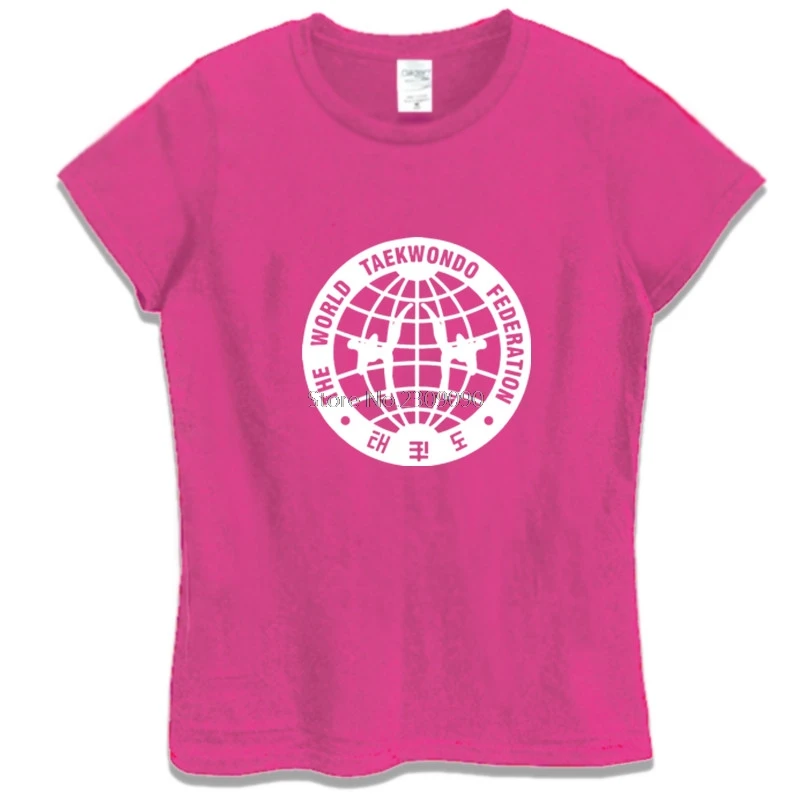 Naujas Juokingi Pasaulio Taekvondo T-shirt Moterims, Atsitiktinis Trumpas Rankovės Medvilnės Marškinėliai Hip-Hop Tees Viršūnes Harajuku Streetwear
