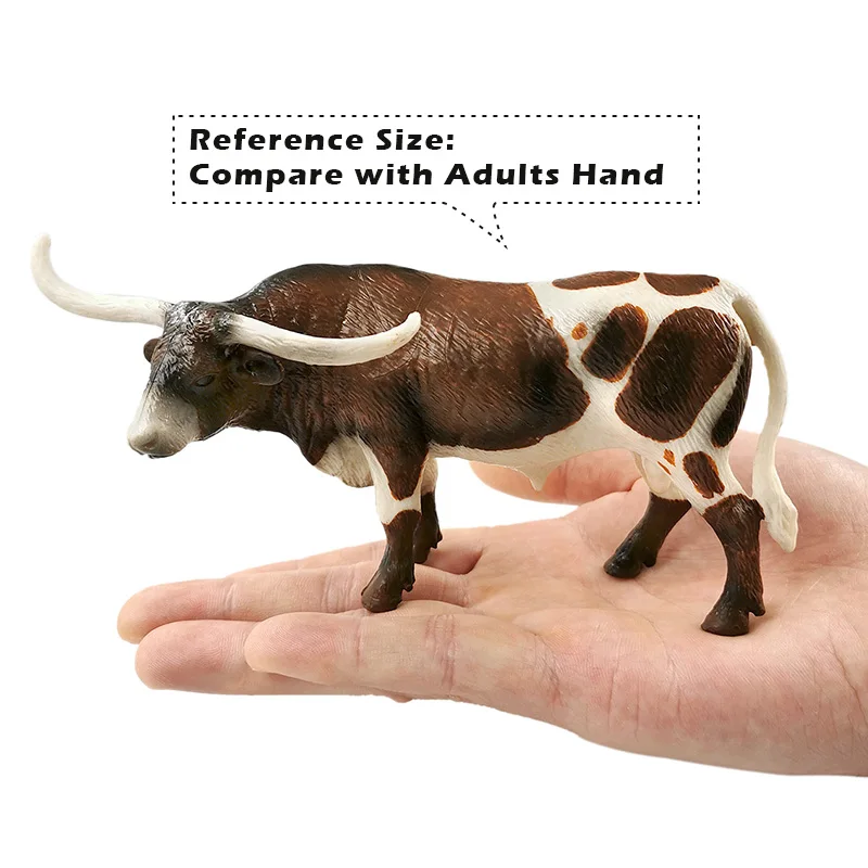 Naujas Didelis Karvės Modeliavimo Ūkyje Galvijų Jautis Jautis statulėlės Gyvūnų modelio, namų dekoro miniatiūriniai pasakų sodo puošmena šiuolaikinės priedai