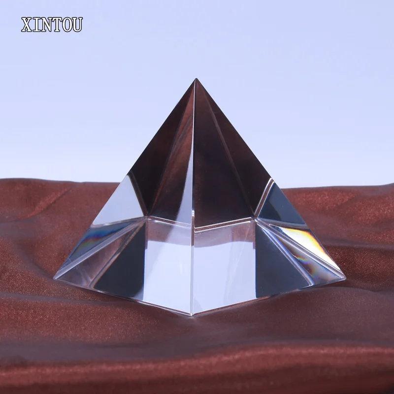 3D Kristalų Egipto Piramidės Prizmę Prespapjė Aišku K9 Stiklo Energijos Gijimas Egipto Piramidės Gerovės Feng Shui Namų Dekoro