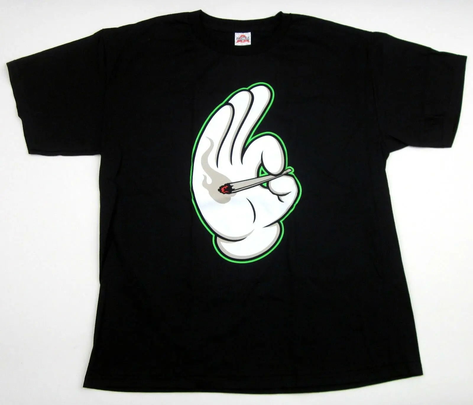 Marihuanos Marškinėliai Mickey Rankas Rūkymas Bendras Kanapių 420 Vyrų Suaugusiųjų Naujas