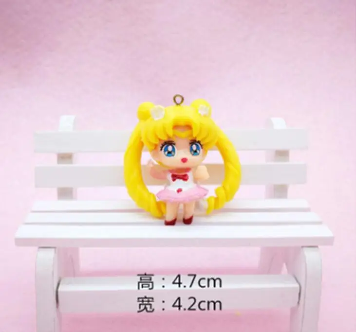 Japonijos Anime Sailor Moon Statulėlės Usagi Tsukino PVC Veiksmų Skaičius, Kolekcionuojamos Lėlės Modelio 6 CM sailormoon Anime Brinquedos