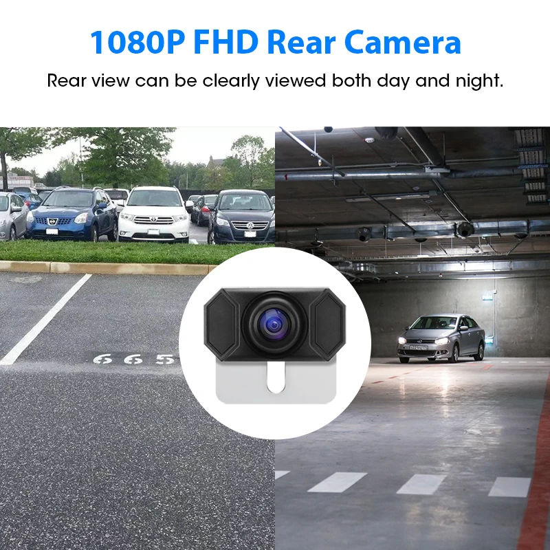 Jansite 5 colių Automobilių Stebėti 1080P Belaidžio Atsarginė Kamera, Atbulinės Galinio vaizdo Kamera, Auto Parkavimo Pagalbos Skaitmeninio signalo Spalva