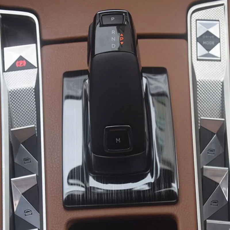 Tonlinker Interjero Pavarų Skydelio Dangtelį atveju lipdukai Citroen DS7 2018-19 Automobilių Optikos 1 VNT. Nerūdijančio plieno Dangtis lipdukai