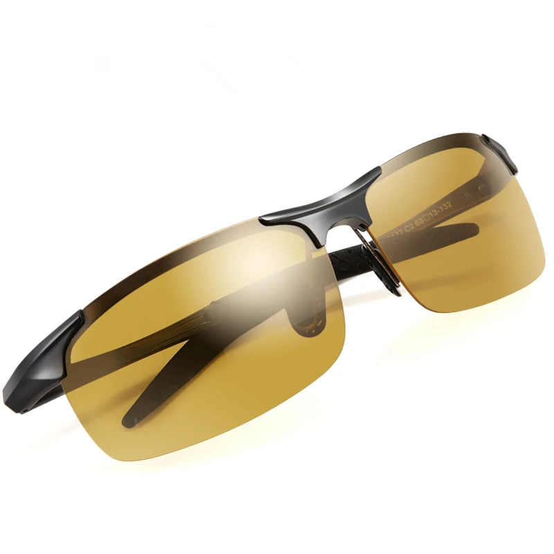 Mados naujų poliarizuota naktinio matymo akiniai Naktį saugos vairuotojo veidrodis Protingas geltona spalva, lęšiai Anti UV Sunglasse