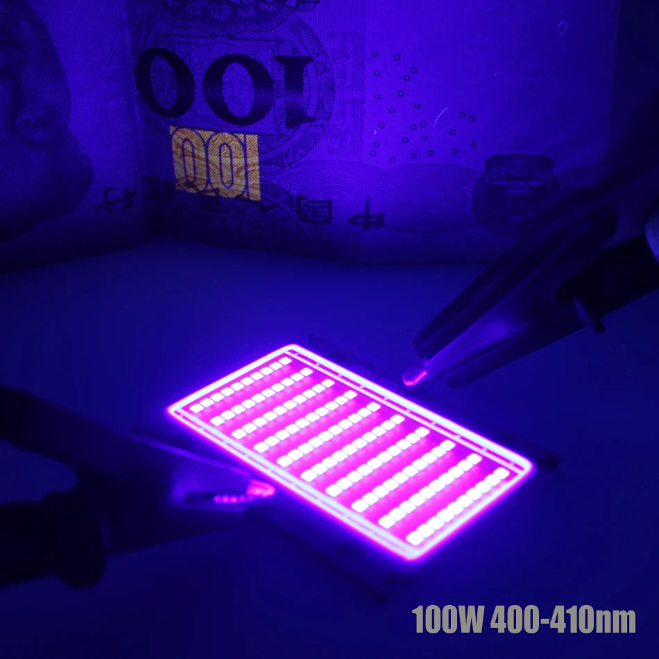 100W UV 420nm 395nm 380nm 365nm Raudonos LED Vario PCB 3500mA 30-36V Ultravioletinės UV Lempos Bortinis Spausdintuvas,uv klijai gydant šviesa