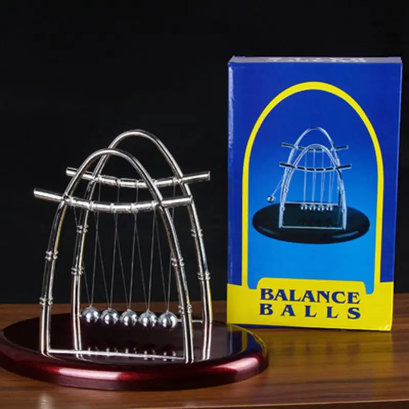 Lopšio Plieno Niutono Balanso Kamuolys Fizikos Mokslo Švytuoklės Įdomus Stalo Žaislą Dovanų