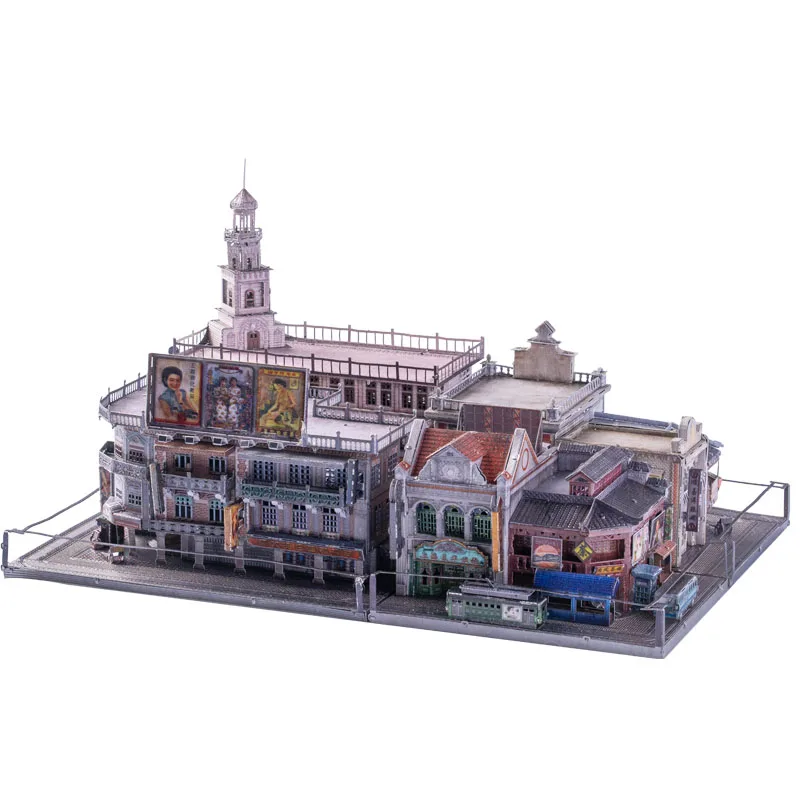 Meno Modelio 3D Metalo Įspūdį Šanchajus Kultūra-Juvelyrikos parduotuvė pastato modelis 