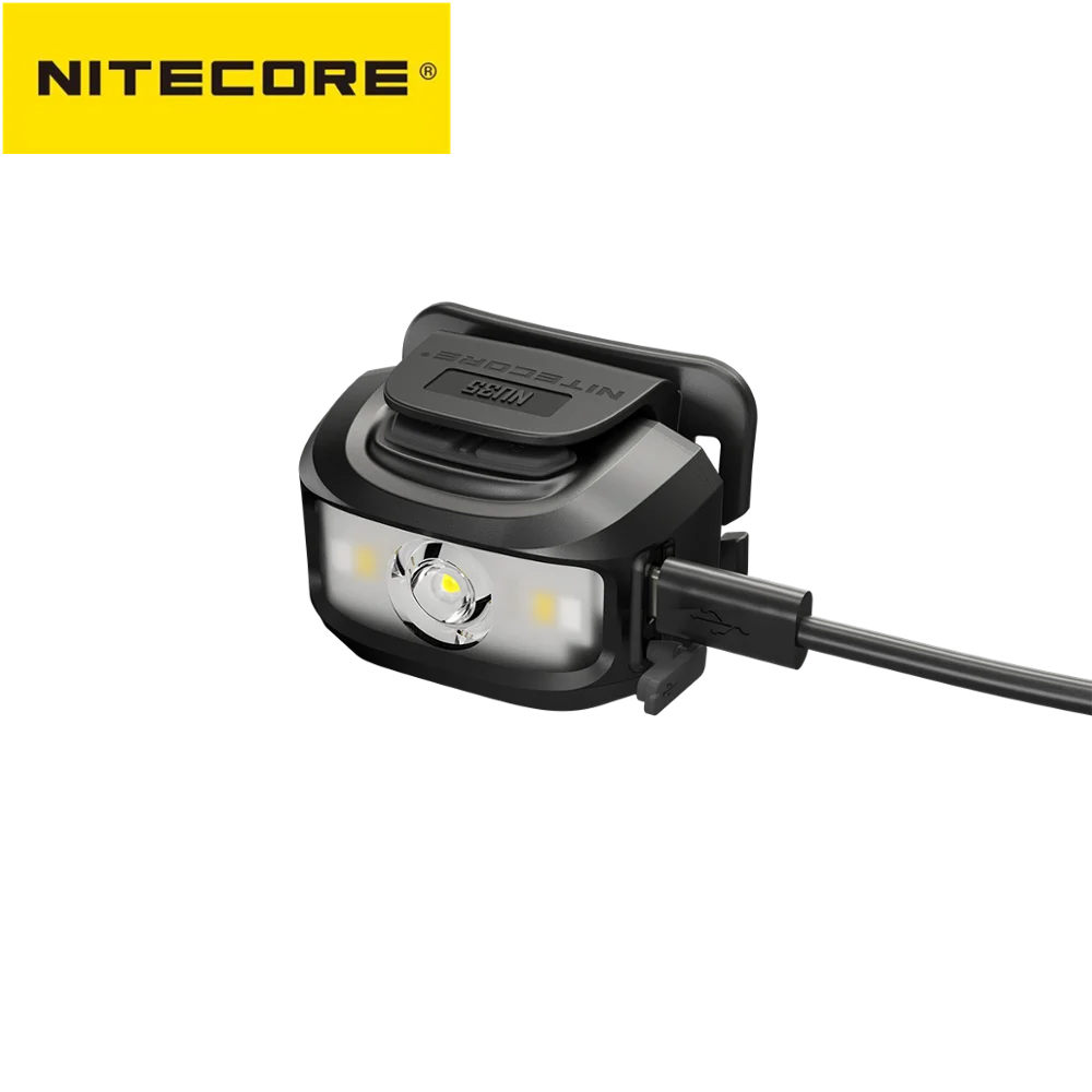 NITECORE NU35 žibintai 460 Liumenų Galima Naudoti tiek įmontuota Baterija arba AAA Baterija ,USB-C Tiesioginis Mokestis EDC žibintuvėlis