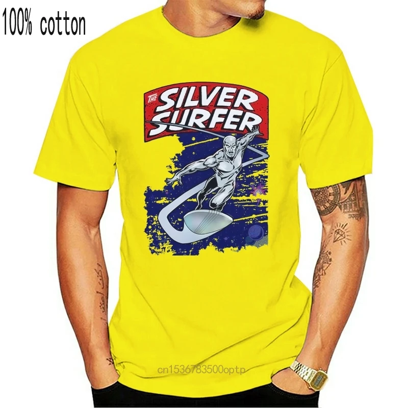 Silver Surfer Tee Naujos Vyrai T-Shirt
