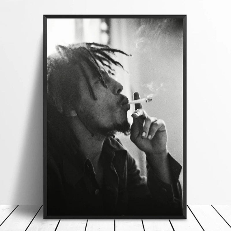 Bob Marley Dainininkas, Muzikos Plakatas Spausdinimo Muzikos Kapela Star Plakatas Sienos Menas Nuotraukas Tapybos Kambaryje Namų Dekoras Drobė Spausdinti