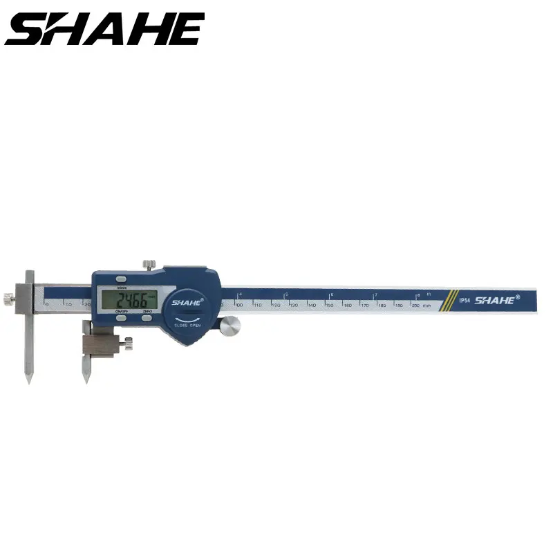 Shahe 5-200mm skaitmeninis centras atstumo matuoklis suportas skaitmeninis suportas nerūdijančio plieno paquimetro digital 200 mm
