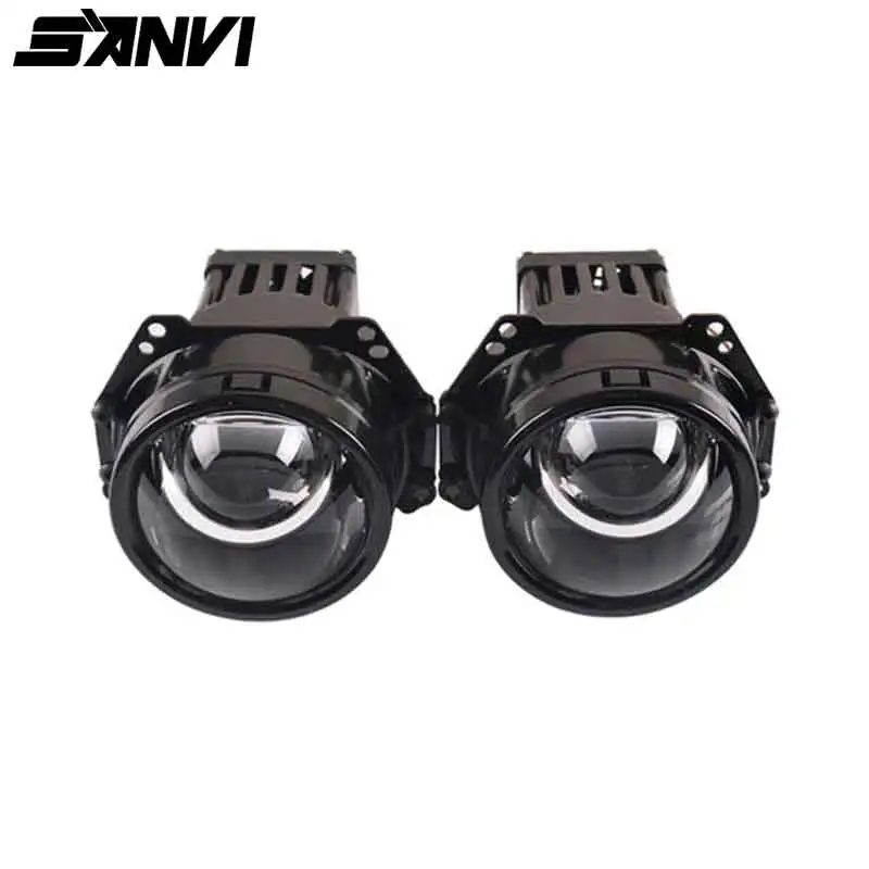 SANVI 3 colių Auto Bi LED&Lazerinio Projektoriaus Objektyvo priekinis žibintas 52W 6000K Automobilio LED Projektoriaus Objektyvo priekinis žibintas Automobilių šviesos Modifikavimas Rinkiniai