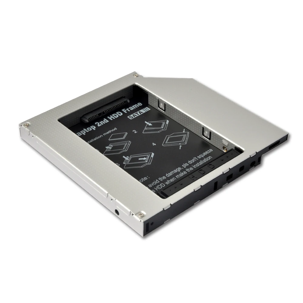 Sunvalley SATA su SATA3 12,7 mm Universalios Aliuminio 2nd hdd caddy Laptop Notebook Serija