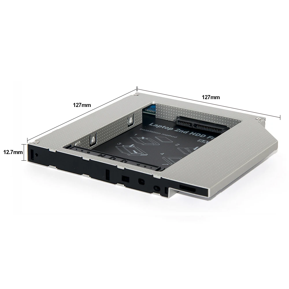 Sunvalley SATA su SATA3 12,7 mm Universalios Aliuminio 2nd hdd caddy Laptop Notebook Serija