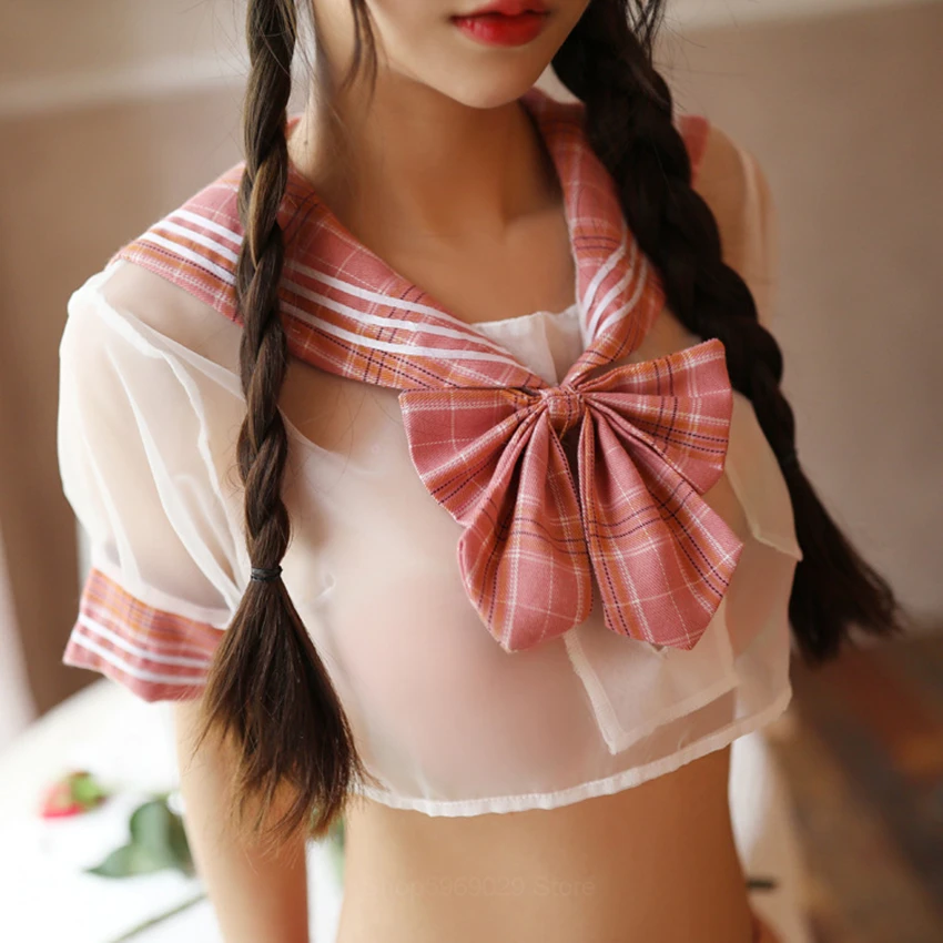 Kawaii Mergaitės mokyklinę Uniformą Japonų Stiliaus Plisuotos Kelnės Moterims Anime COS Sailor Viršuje + peteliškę + Sijonas Seksuali Mini Kostiumas