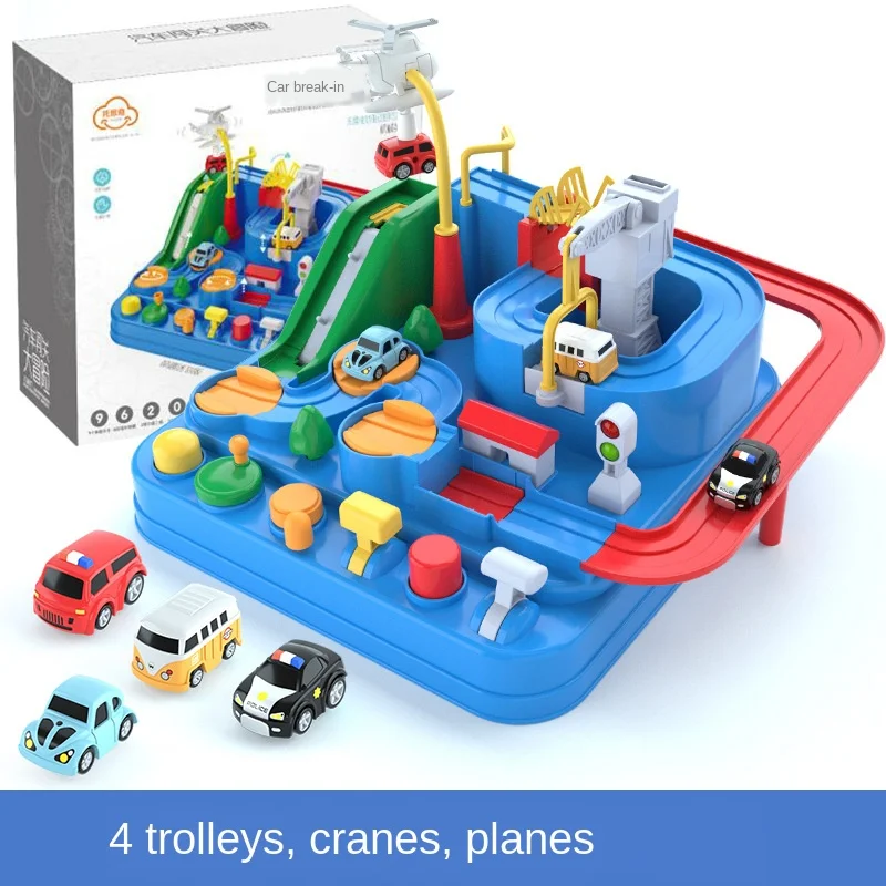 Žaislas Automobilis Nuotykių Lenktynių Geležinkelių Automobilio Modelį Lenktynių Švietimo Žaislai Vaikams Sekti Žaidimas Smegenų Žaidimas, Mechaninė Interaktyvus Žaislas Traukinio