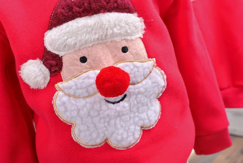 Šeimos Drabužius 2020 M. Žiemos Megztinis Kalėdų Santa Claus Vaikams, Drabužiai Vaikas marškinėliai Polar Fleece Šilti Šeimos Atitikimo Komplektus