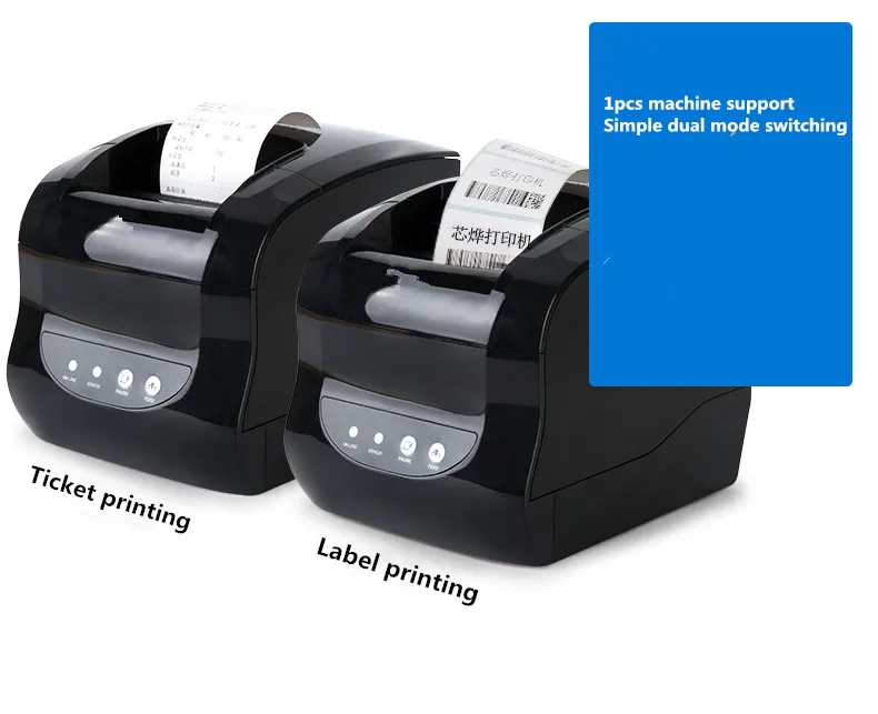Brūkšninio kodo etiketės spausdintuvai Nauji Aukštos kokybės originalias drabužių etikečių spausdintuvas Paramos 80mm spausdinimo USB ar 