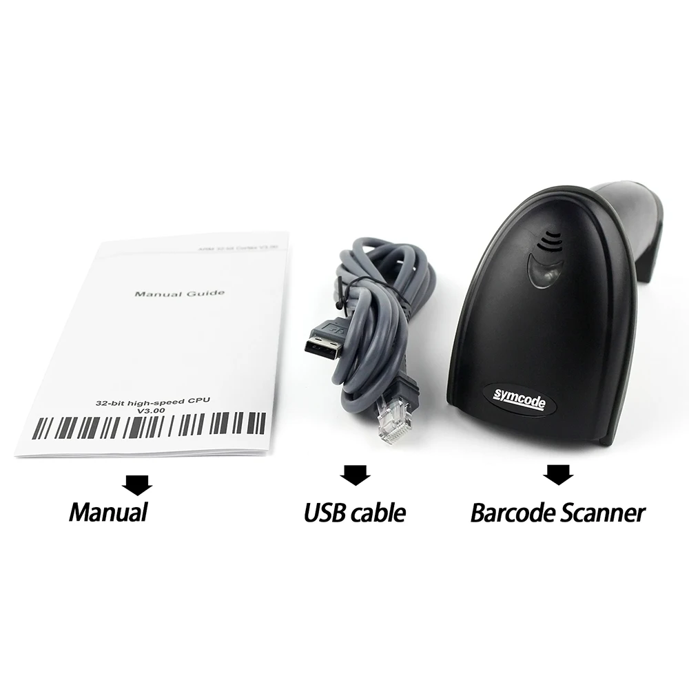 USB Brūkšninio kodo Skaitytuvas,Symcode 1D Lazerio Nešiojamą USB Laidinio Barcode Scanner