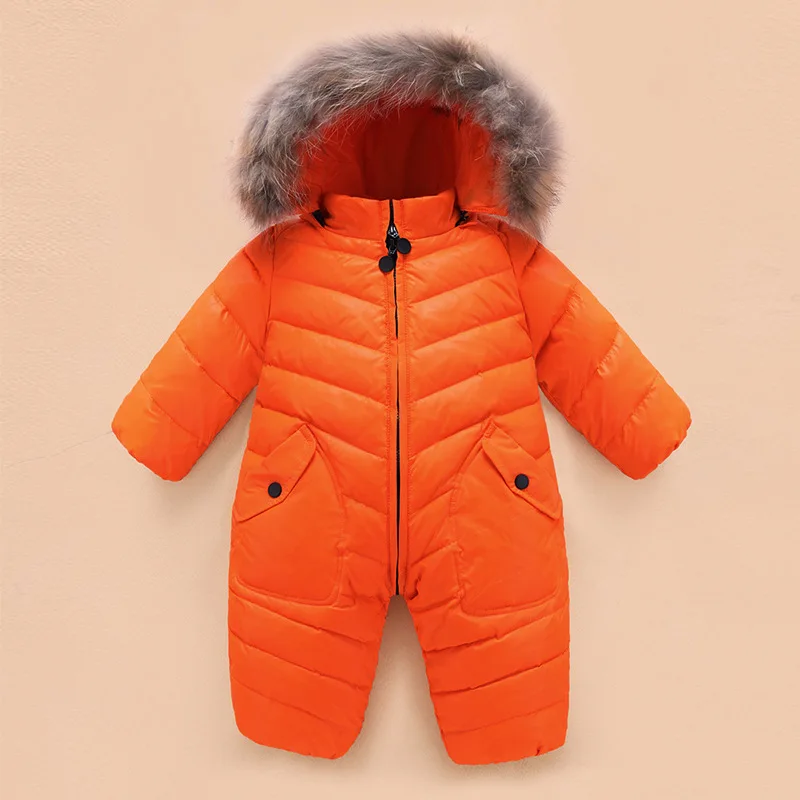 -30 rusijos Žiemos Snowsuit 2020 Berniukas Baby Striukė 90% Ančių Pūkai Lauko Kūdikių Drabužiai Mergaitėms Laipiojimo Berniukų Vaikai Jumpsuit 1~3y