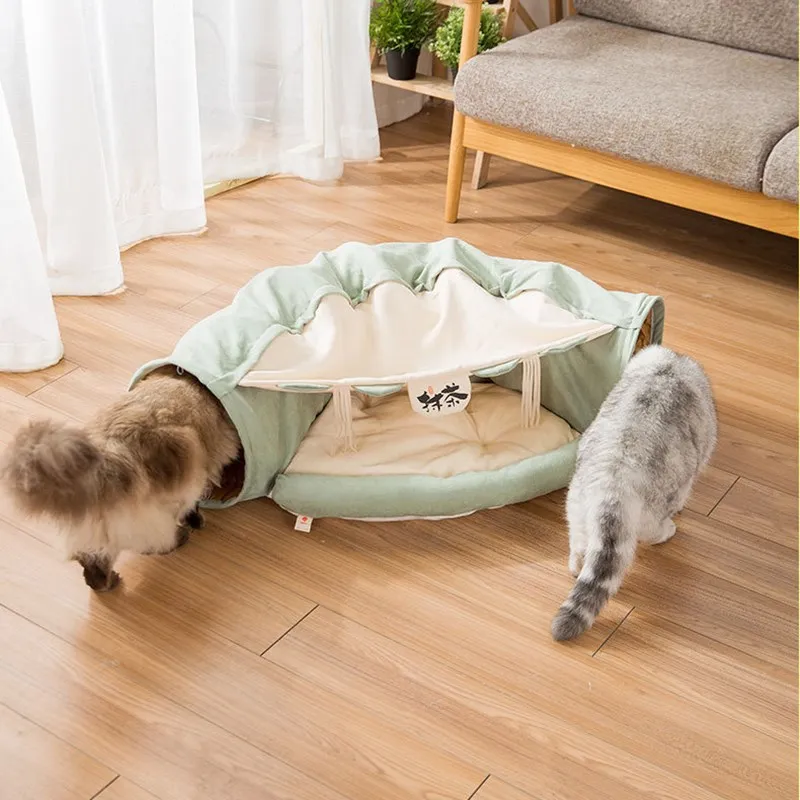 Sulankstomas Katė Tunelio Cat House Pet Supplies Kačių Žaisti Žaislais Nuimamas Katė Lova Pet Tunelių Didelio Dydžio Naminių Gyvūnų Namai