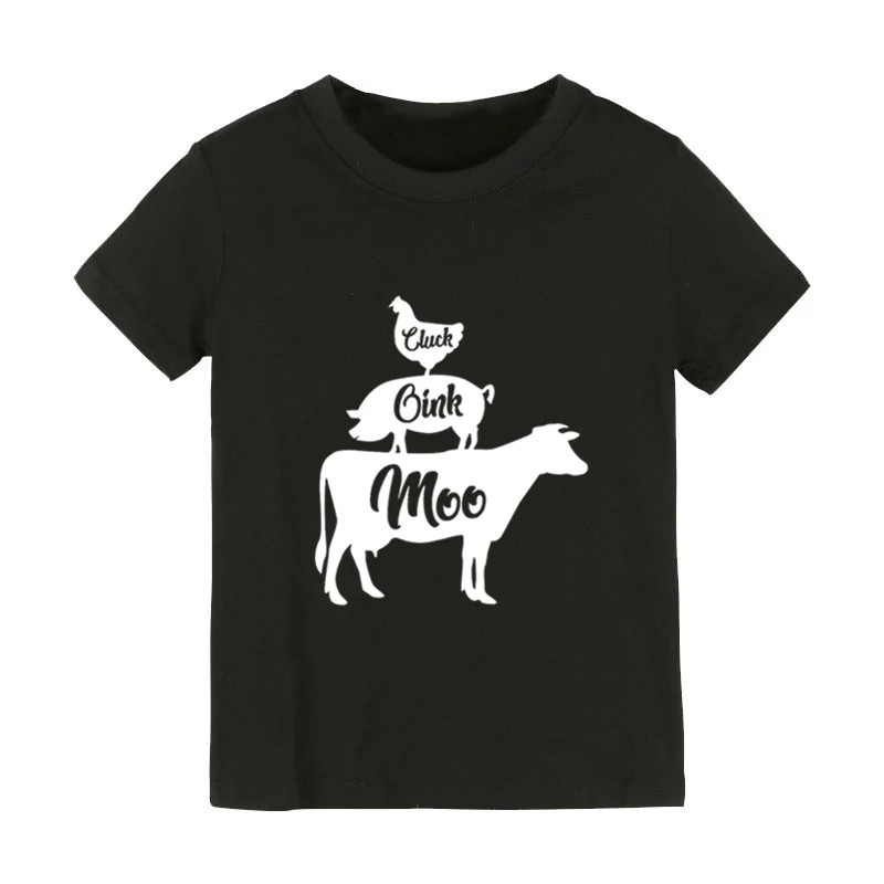 Kiaulė, Karvė, Vištos mėgsta gyvūnus Spausdinti Vaikai marškinėlius Berniukui, Mergina marškinėliai Vaikams, Vaikiška Drabužius Juokinga Gatvės Viršuje, Trišakiai CZ-175