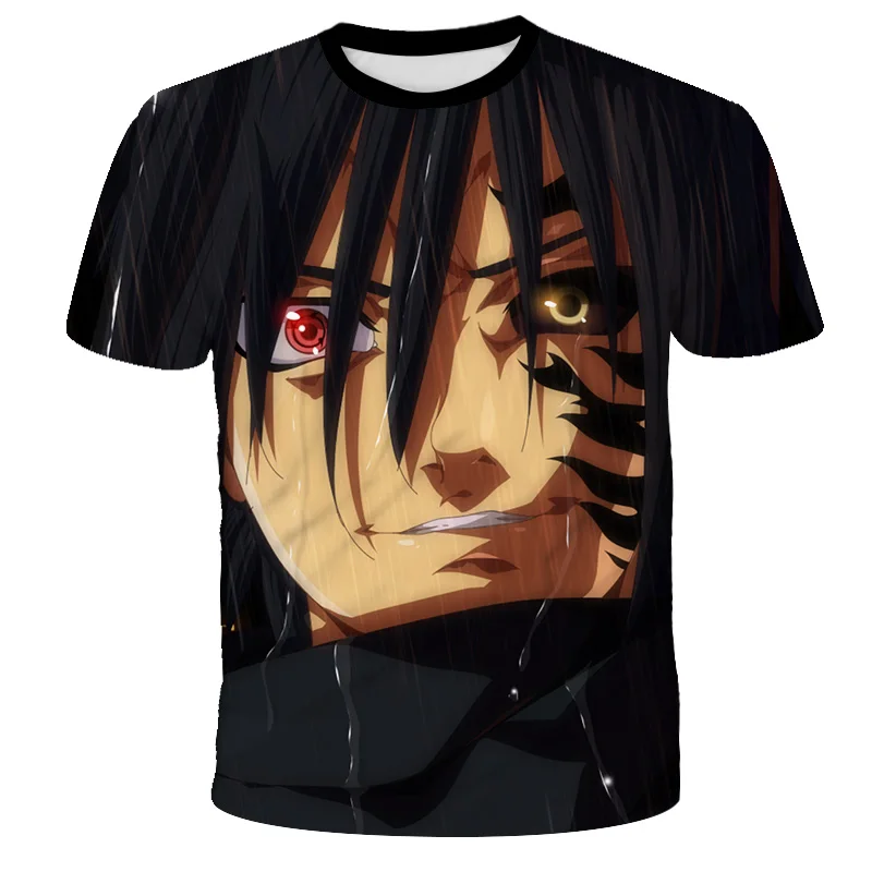 T-Shirt Vyrai Sasuke Subtili ir įdomi asmenybė, T-Marškinėliai Atsitiktinis, Kietas Streetwear T-shirtNaruto Mados Japonų Anime