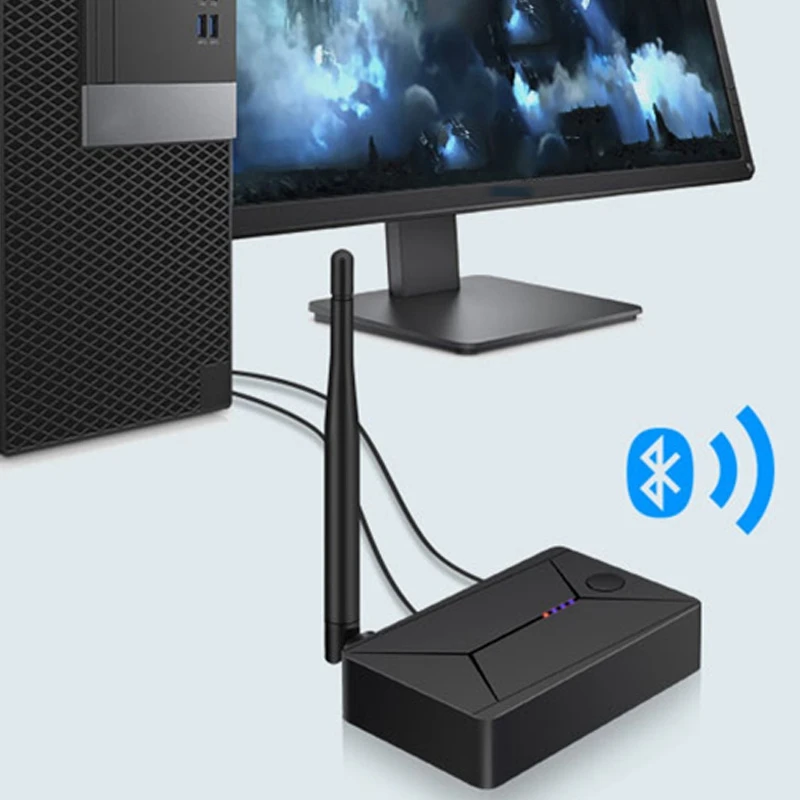 Bluetooth 5.0 o Siųstuvas 3.5 mm AUX Bendraašius Optinio Pluošto Jack Stereo Belaidžio ryšio Adapteris, skirtas TV PC Speakers