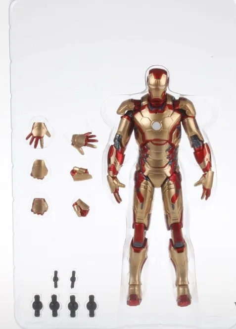 Marvel Keršytojas Geležinis Žmogus 2 Mark MK 42&MK43 PVC Veiksmų Skaičius, Kolekcines, Modelis Žaislai 18cm