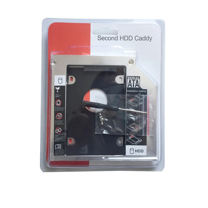 12.7 MM 2 HD HDD SSD Kietąjį Diską Caddy, Skirtas Toshiba Satellite L630 L635 L650 L655 L670 L670D (Dovanų Optinis įrenginys bezel)
