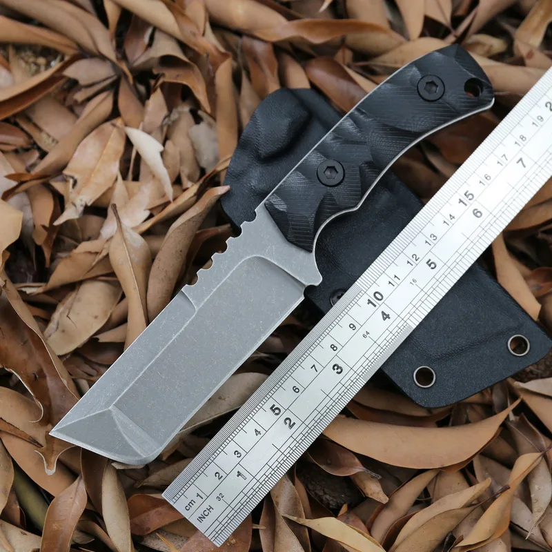 GODFUR Hummer fiksuotu peilis G10 rankena lauko alpinistas kempingas įrankių medžioklės išgyvenimo taktika nešiojamų peiliai K apvalkalas