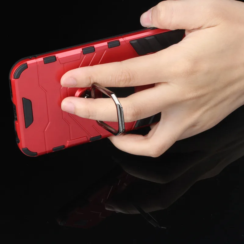 Hibridinis Patikima Šarvai Už Xiaomi Redmi 9 Pastaba Pro 9T Atveju Atramą Su Metalo Piršto Žiedą, Šoko Įrodymą Padengti Redmi 9 9A Atveju