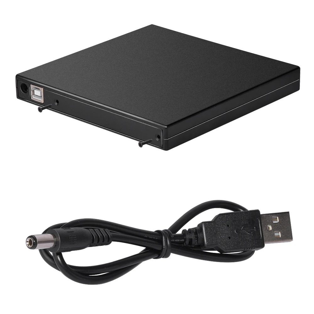 DeepFox Kieto Plastiko USB 2.0 SATA 12,7 mm Išorinis DVD Talpyklos DVD/CD-ROM Case For CD/DVD Optinis įrenginys