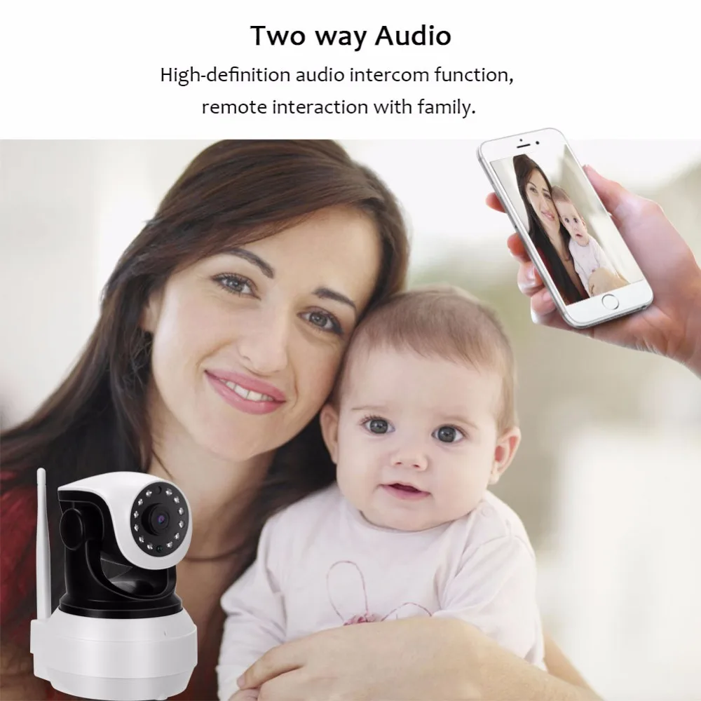 3G 4G SIM Kortelės, IP Kameros 1080P HD Wireless Kūdikių Namų WiFi Saugumo Kameros IR Naktinio Matymo VAIZDO Kameromis, 2-Way Audio