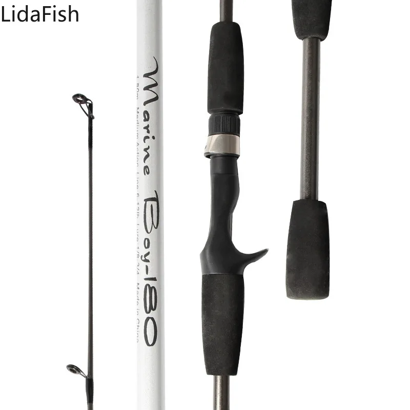 LidaFish Originalus Anglies Verpimo meškere M Galia Lure Wt:3-21g Liejimo Suvilioti Lazdele 1,8 m 2 Skirsnyje Kelionės Lazdele Žvejybos polių