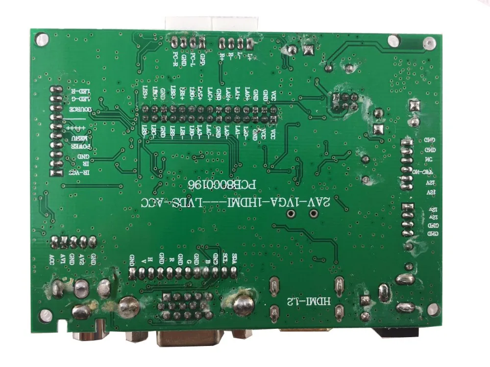 LCD valdiklio plokštės paramos HDMI+AV+VGA ir paramos rezoliuciją iki 1920X1080(1080P).