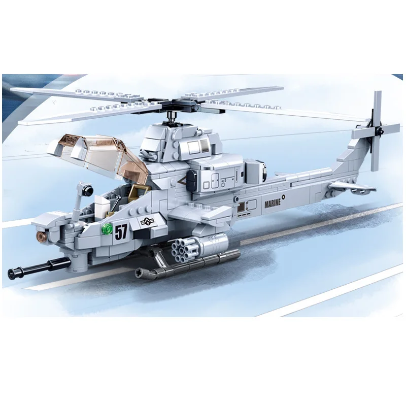 Karinės serijos II Pasaulinio Karo JAV Oro Pajėgų Super AH-1Z Viper kovotojas 