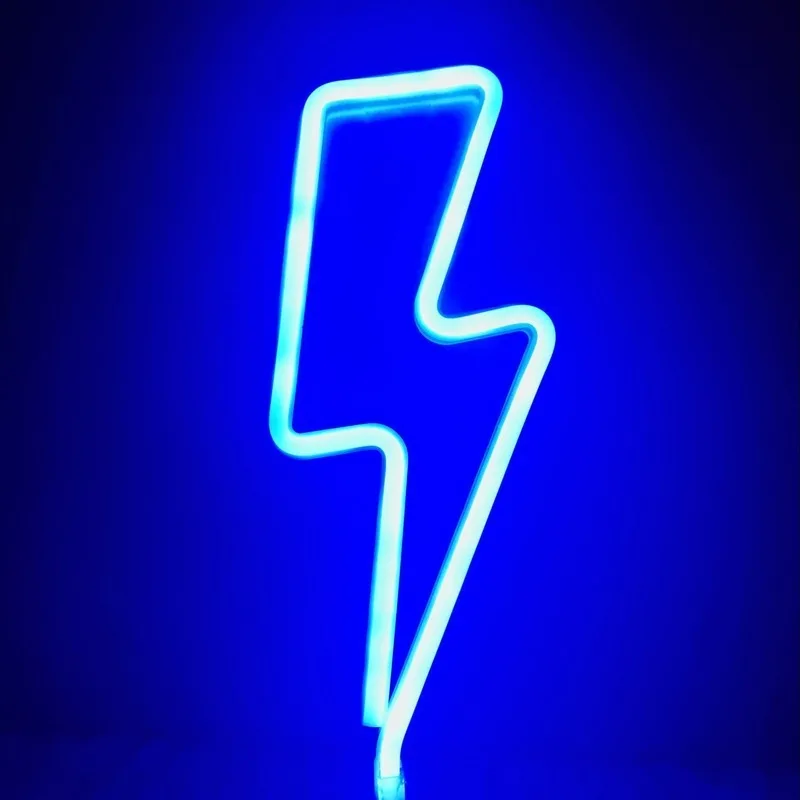 Naujas Žaibo Formos Naktį Lempa, LED Buities Festivalio Kūrybos Kabantys Papuošalai USB Baterija Atveju Dvigubos Paskirties 4.5 V Naktį Šviesos