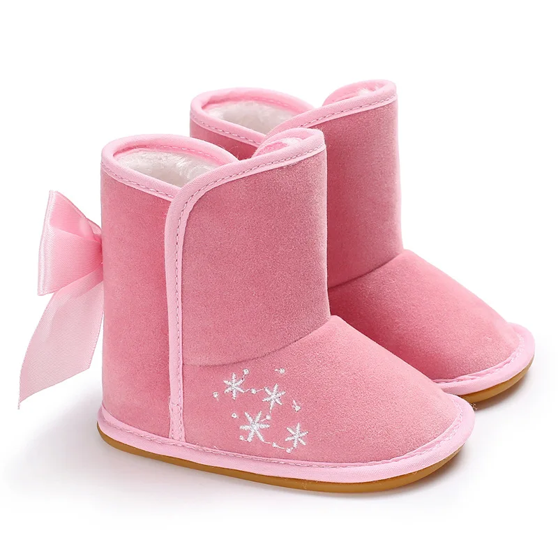 Žiemos kūdikių bateliai šiltas saldus spausdinti baby girl princesė dirbtinis PU žieminiai batai naujagimis pirmą vaikščioti kūdikis mažiems vaikams, avalynė