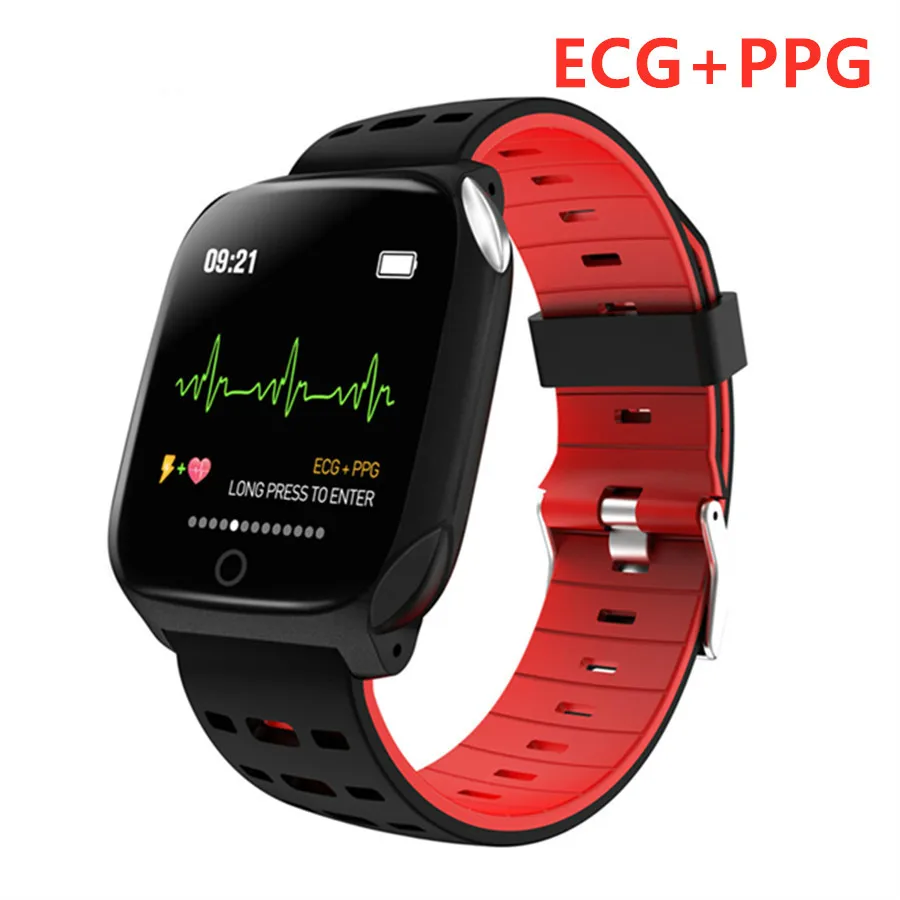 Smart Apyrankę EKG+PPG Stebėti Smart Žiūrėti Sport Fitness Tracker Širdies ritmas, Kraujo Spaudimas Apyrankė atsparus Vandeniui Orų Prognozė