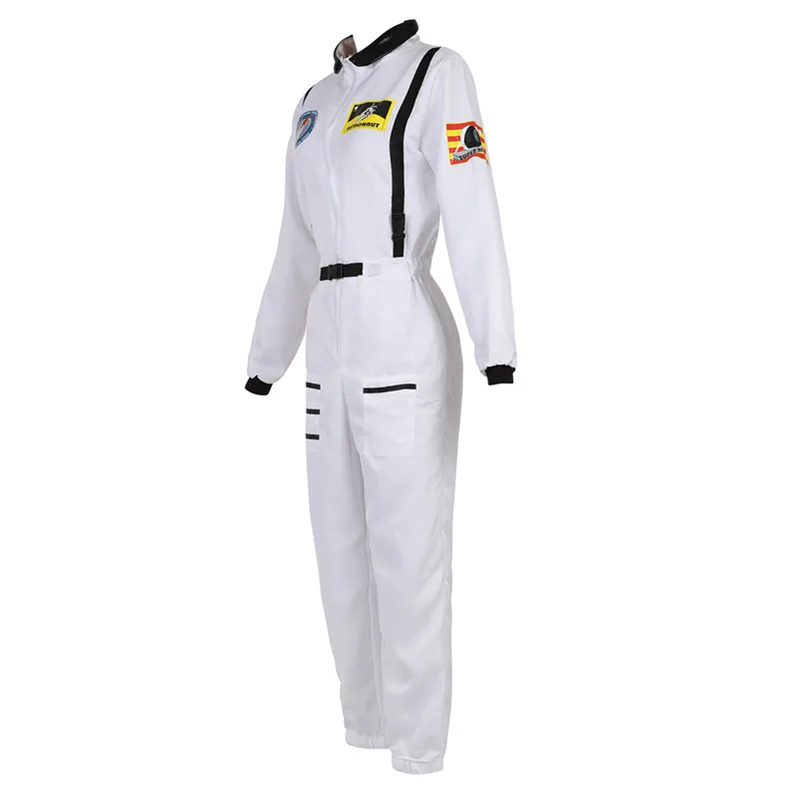 Moterų Astronautų Kostiumai Suaugusiųjų Kosminių Kostiumų Plius Dydis Skrydžio Kostiumas Astronautas Jumpsuit Fancy Dress Up Kostiumai JAV Dydis S-2XL
