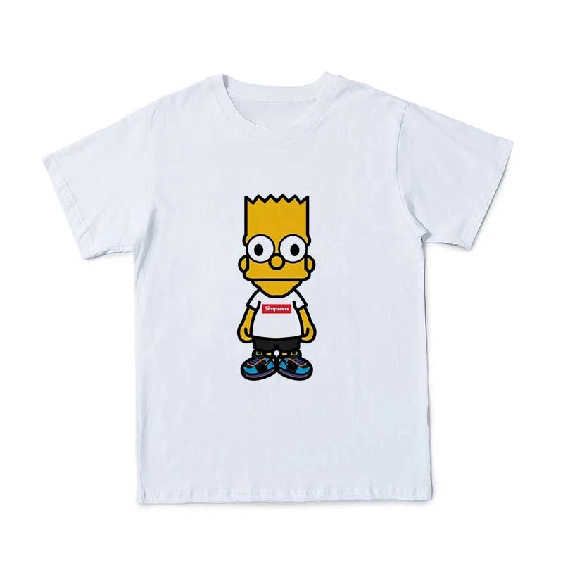 Vasaros 3D Vaikų Naujos Simpson T-Shirt Mielas Animacinių filmų Kūdikio Orui Ir Patogiai, O Kaklas Trumpas Rankovėmis Viršų (Pritaikomas)