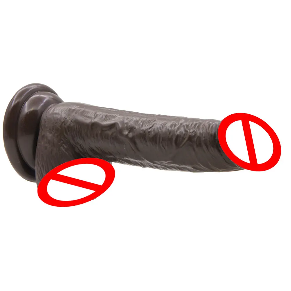 6.69 colių 35mm pločio Kavos spalva netikras penis tikroviškas dildo moterų mažųjų dildo penis sekso žaislai moteris falą atžalų