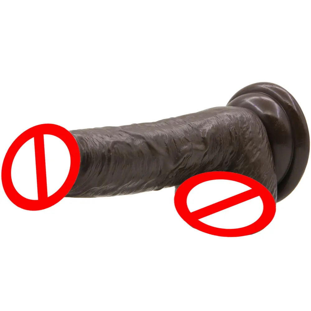 6.69 colių 35mm pločio Kavos spalva netikras penis tikroviškas dildo moterų mažųjų dildo penis sekso žaislai moteris falą atžalų