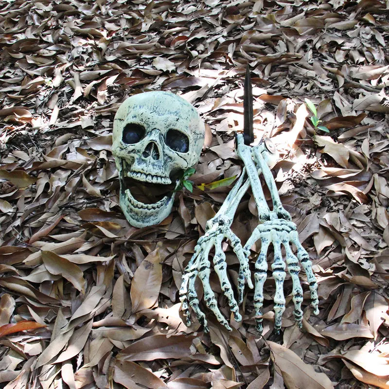 1 Set Esqueleto helovinas Skeletas Apdailos Helovinas Siaubo Palaidotas Gyvas Skeletas Kaukolės Sodas, Kiemas, Veja